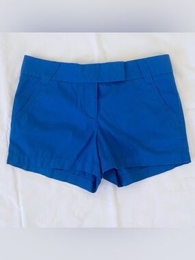 NWT J Crew Classic Twill Chino City Fit Shorts 4 Blue
